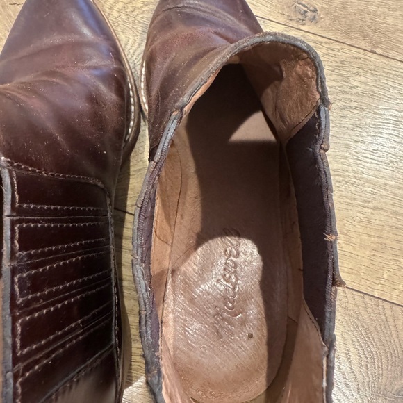 Madewell Elegant Brown Leather Ankle Boots - Picture 6 of 6